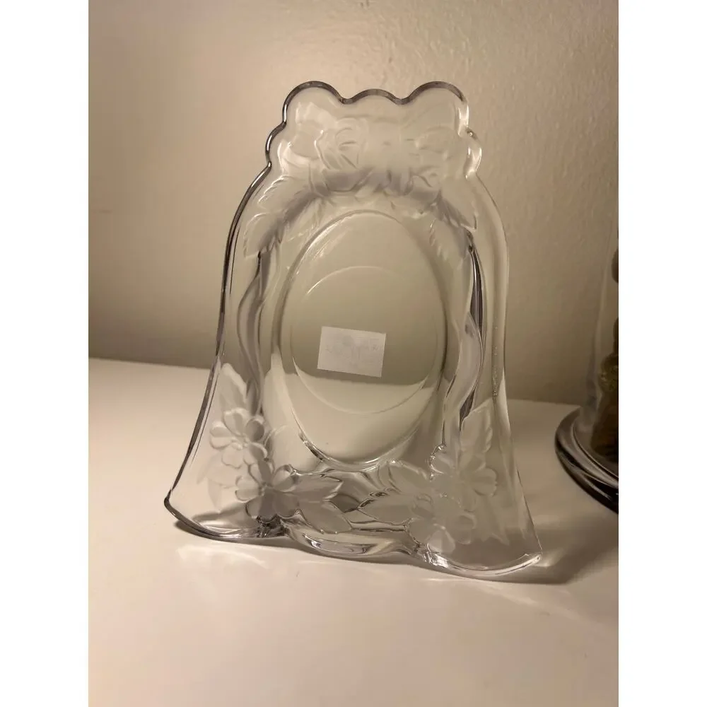 VINTAGE Studio Nova CRYSTAL picture frame. Crafted in Japan Love's Bouquet